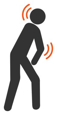 Düz Raster Parkinson Hastalığı Simgesi