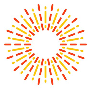 Düz Raster Radyasyon Işınları Simgesi