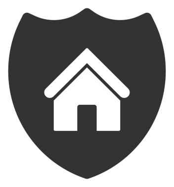 Düz Raster Emlak Sigortası Simgesi