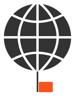 Düz Raster Güney Kutbu Simgesi