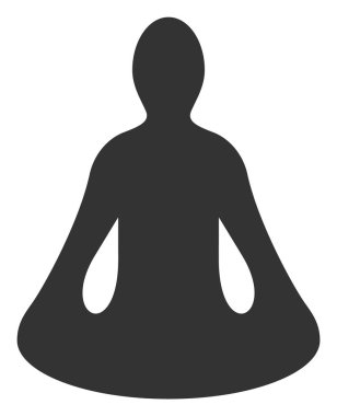 Düz Raster Yoga Simgesi