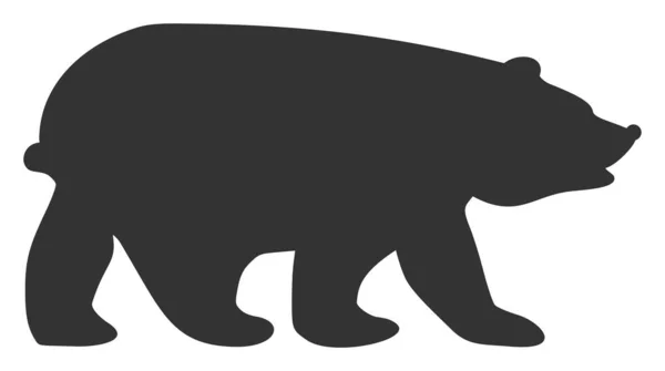 Lapos raszter medve ikon — Stock Fotó