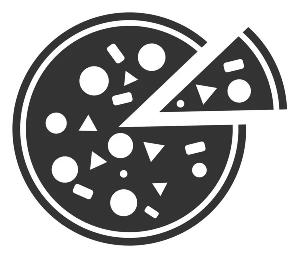 stock image Flat Raster Pizza Icon