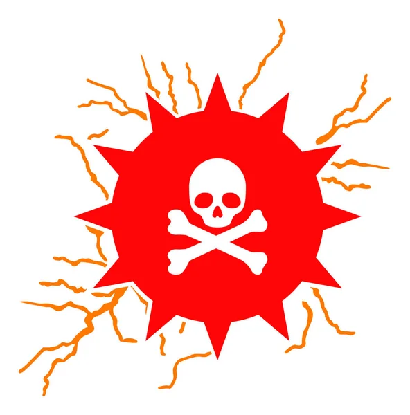 Flat Raster Toxic Power Icon