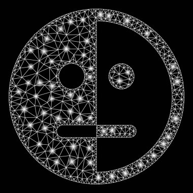 Işık Noktalarıyla Ağlı 2d Bipolarite Yüzü