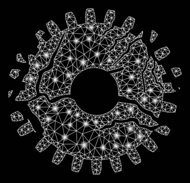 Fişek Ağı İşaret Lekeleri ile Bozulmuş Vites Ağı