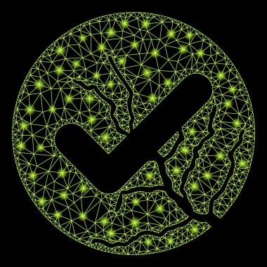 Fişek Benekleri ile Ağ 2d Bozulmuş Güven