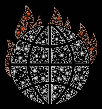 Alev Kablosu Küresel Isınma Yangınını Alev Lekeleriyle Çerçevele