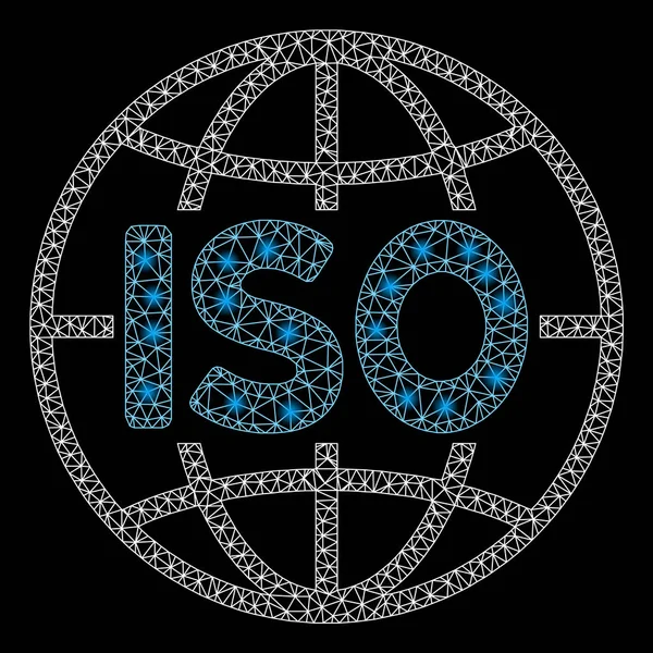 Стандарты ISO 2D с вспышечными вспышками — стоковый вектор