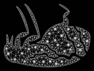 Işıl ışıl benekli Manyak Pire Ağı 'nı ateşle