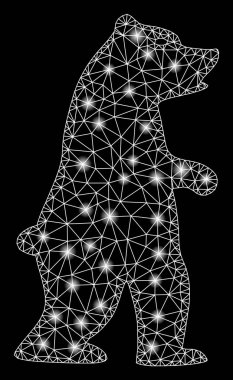 Fişek Kablosu Çerçevesi Fişek Benekli Ayakta Duran Ayı