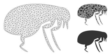 Pire Vektörü Kabartma Modeli ve Üçgen Mozaik Simgesi