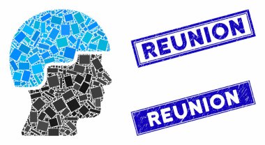 Asker Başı Mozaik ve Çizilmiş Dikdörtgen Buluşma Damgaları