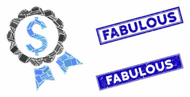 Banka Ödülü Mozaik ve Tehlike Dikdörtgen Mühür Mühürleri