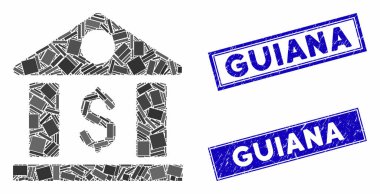 Dolar Bankası Mozaik ve Tehlike Dikdörtgeni Mühürleri