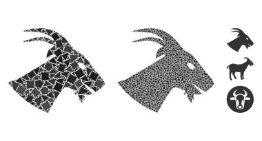 Keçi kafası bileşimi Tremulant Parçalarının Simgesi