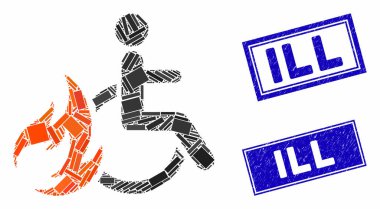 Hasta Mozaiğini Yak ve Dikdörtgen İşaretli Damga Mühürleri