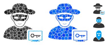 Bilgisayar korsanı Çember Noktalarının Kompozisyon Simgesi