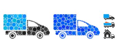 Yuvarlak Noktaların Mozaik Simgesini Gönder