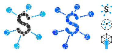 Küresel Ögelerin Mali Bağlantılar Bileşimi Simgesi
