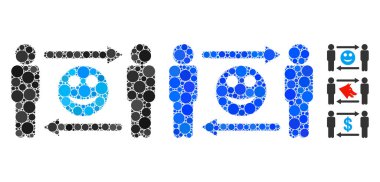 Erkekler Gülümseme Kompozisyon Çemberlerinin Simgesi