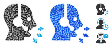 Operatör Yuvarlak Noktaların Kompozisyon Simgesini Oku