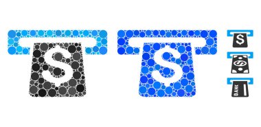 Ödeme Terminali Çemberlerin Mozaik Simgesi