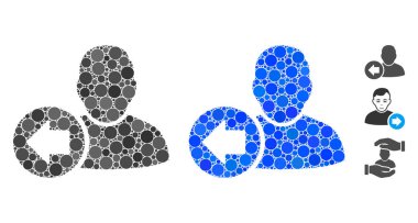 Yuvarlak Noktaların Önceki Kullanıcı Bileşimi Simgesi