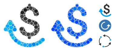 Yuvarlak Noktaların Mozaik Simgesini Öde