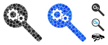 Çember Noktalarının Mozaik Simgesini Ara