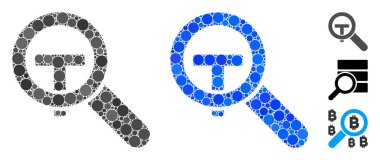 Yuvarlak Noktaların Metin Kompozisyon Simgesini Ara