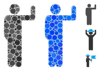 Çember Noktalarının Oy Oy Kompozisyonu Simgesi