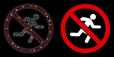 Parlak Ağ Flash Noktaları ile Çalışan Simge Yok