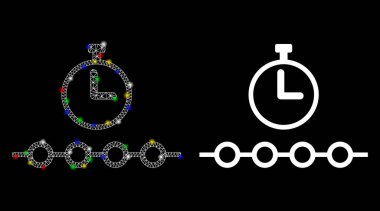 Flare Benekleri ile İşaretlenmiş Zaman Çizgisi Simgesini Fişek Ağı İşaretle