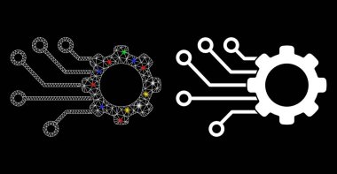 Fişek Lekeli Ağ Gövdesi Akıllı Vites Simgesi
