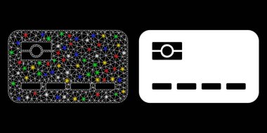 Fişek Kablosu Çerçeve Kredi Kartı Simgesi İşaret Lekeli