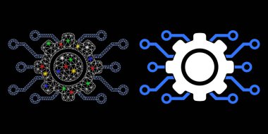 Fişek Kablosu Çerçevesi Elektronik Şanzıman Simgesi Fişek Benekli