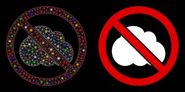 Fişek Kablo Çerçevesi Bulut Yok Benekli Simge