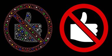 Parlak Ağlı Cisim Işık Lekeli Simgeyi Sevmiyor