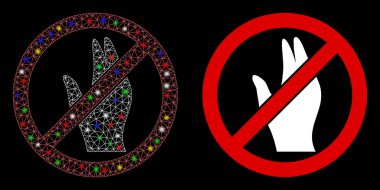 Fişek Ağı İşaretli Benekli El Simgesini Yönet