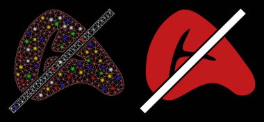 Fişek Ağı 2d Işık Lekeli Et Yok Simgesi