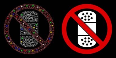 Ağ Ağı 'nı Fişekle Işık Noktaları ile Yama Yok