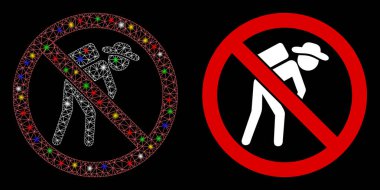 Fişek Ağları İskeleti İşaret Lekeli Porter Simgesi Yok