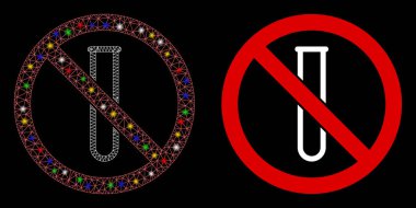 Fişek Ağı 2d Işık lekeli Test Tüpü Simgesi Yok