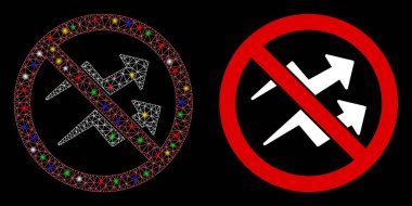 Flare Ağı İşaret İşaretli Oklar Yok Simgesi