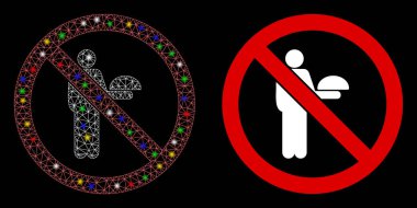 Fişek Ağı İşaret Lekeli Garson Simgesi Yok