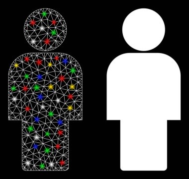 Fişek Ağı 2d Flaş Noktalı Kişi Simgesi