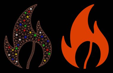 Parlak Ağlı 2d Kavrulmuş Kahve Simgesi