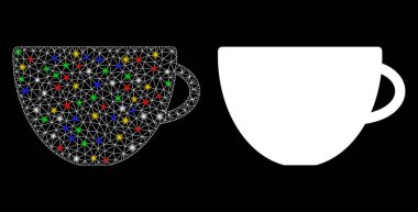 Fişek 2d Fişek Benekli Çay Kadehi Simgesi