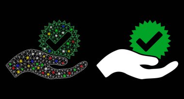 Parlak Izgara Kabartması Flash Noktalı Gerçek Bonus Simgesi